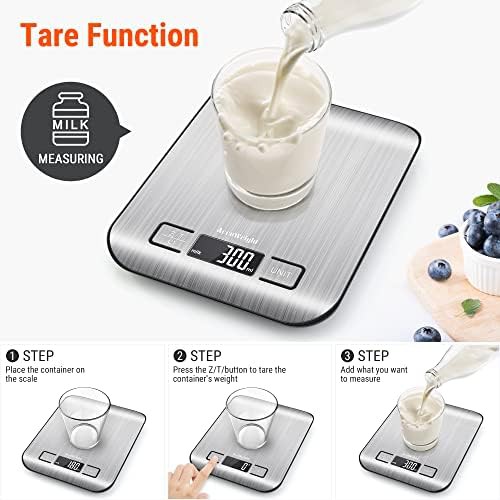 Silver digital kitchen baking scale — photo 5