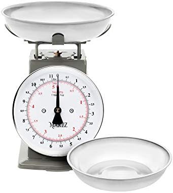 Grey antique style mechanical kitchen scale