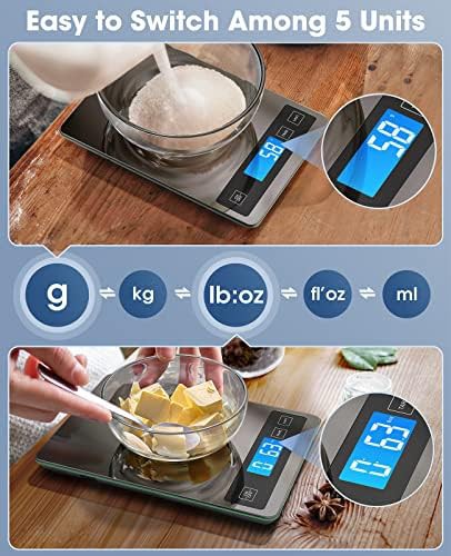 Brushed Metal Food Prep Scale 22lb — photo 3