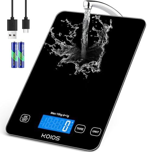 Waterproof USB rechargeable digital food scale