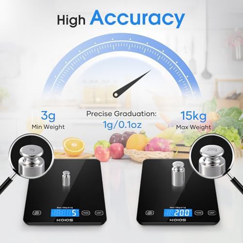 Waterproof USB rechargeable digital food scale — photo 3