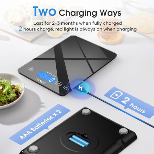 Waterproof USB rechargeable digital food scale — photo 5