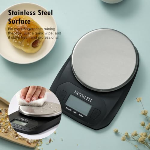 Small stainless steel kitchen scale for weight loss — photo 3