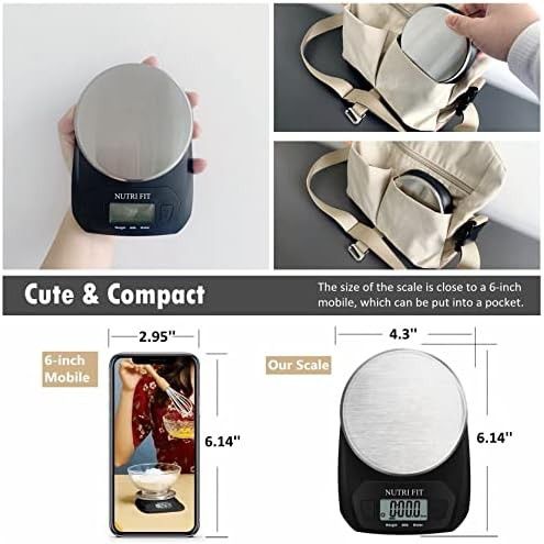 Small stainless steel kitchen scale for weight loss — photo 4