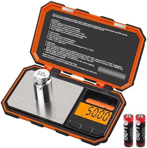 Smart app compatible mini pocket scale