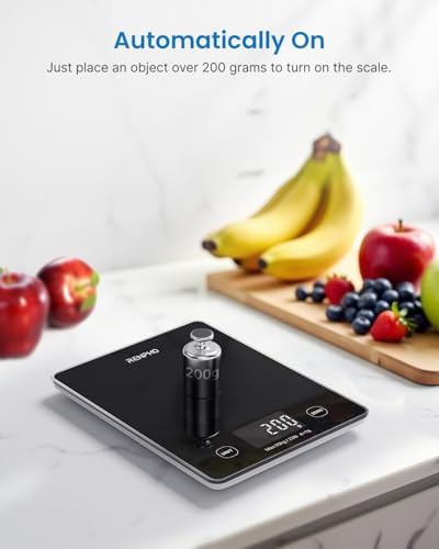 Black smart nutritional food scale with app — photo 5