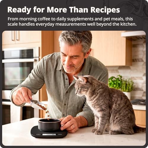 Matte Black Slim Digital Baking Scale — photo 5