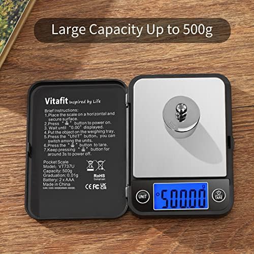Precision pocket scale with blue LCD — photo 3
