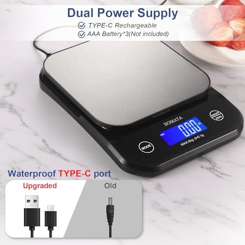 Waterproof and washable black digital scale — photo 4