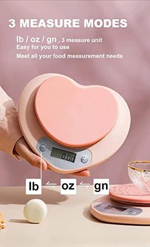 Pink digital kitchen scale with large LCD — photo 3