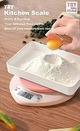 Pink digital kitchen scale with large LCD — photo 5
