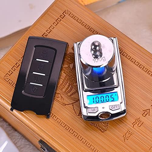 Mini car key style jewelry scale with blue backlight — photo 5
