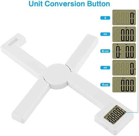 Compact folding white digital food scale — photo 5