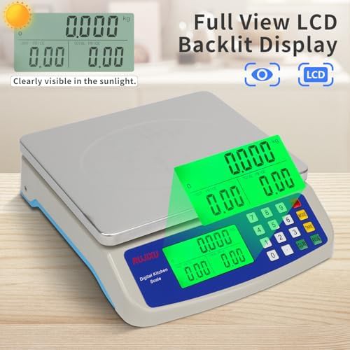 Stainless steel commercial price computing scale — photo 4