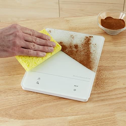 White waterproof digital scale with LED — photo 5