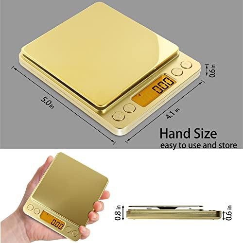 Small digital jewelry and food scale 500g — photo 3