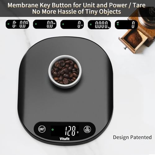 High capacity black digital kitchen scale — photo 4
