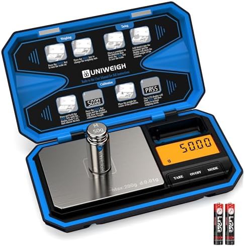 Backlit digital pocket scale with high precision