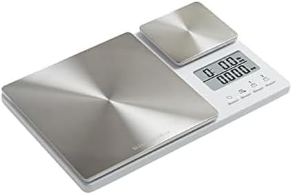 Dual platform white and stainless digital scale