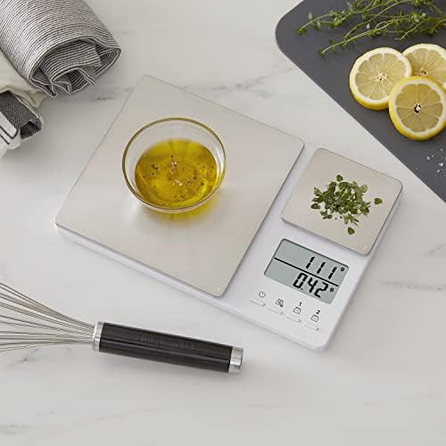 Dual platform white and stainless digital scale — photo 3