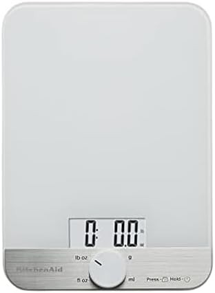 White glass surface 11 lb food scale
