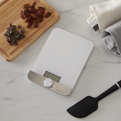 White glass surface 11 lb food scale — photo 3