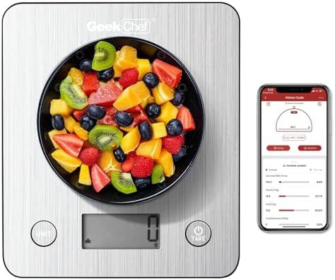 Smart stainless steel nutrition food scale