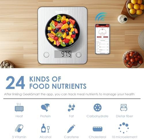 Smart stainless steel nutrition food scale — photo 4
