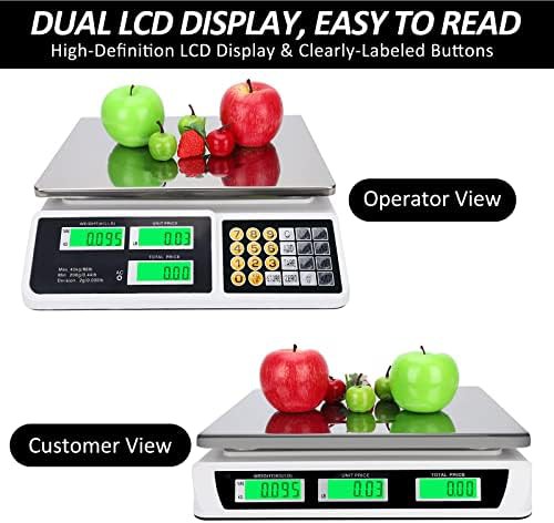 Commercial price computing scale with flat plate — photo 3