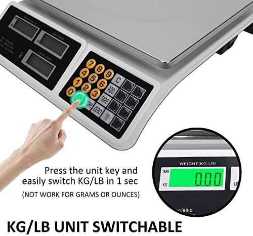 Commercial price computing scale with flat plate — photo 5