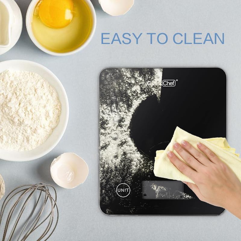Black glass digital scale with app connectivity — photo 4