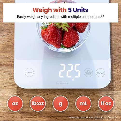 Rechargeable waterproof 22lb food scale — photo 4
