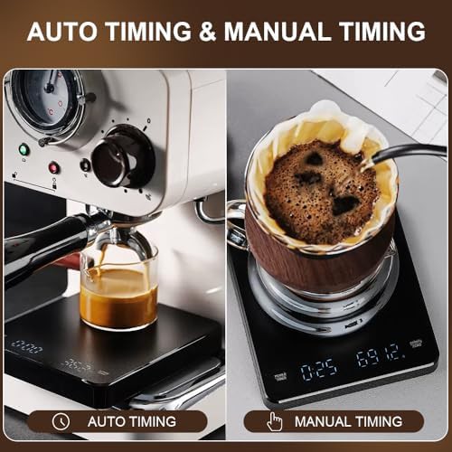 Rechargeable mini espresso scale in black — photo 4