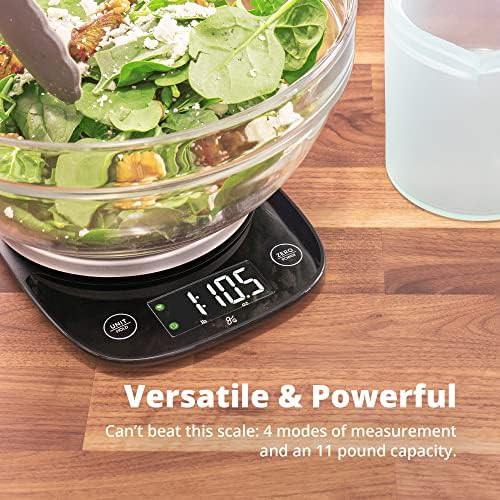 Black digital kitchen scale with LCD display — photo 4