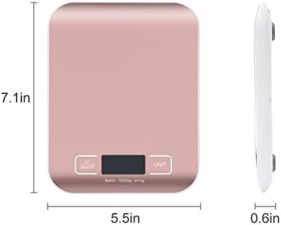 Rose gold stainless steel digital postal scale — photo 4