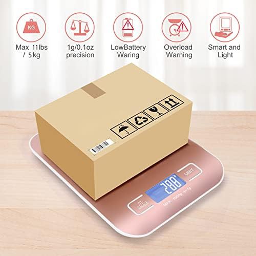 Rose gold stainless steel digital postal scale — photo 5