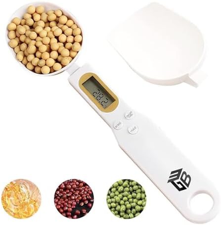 Digital spoon scale with replaceable heads