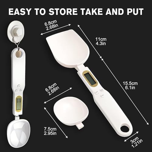 Digital spoon scale with replaceable heads — photo 3