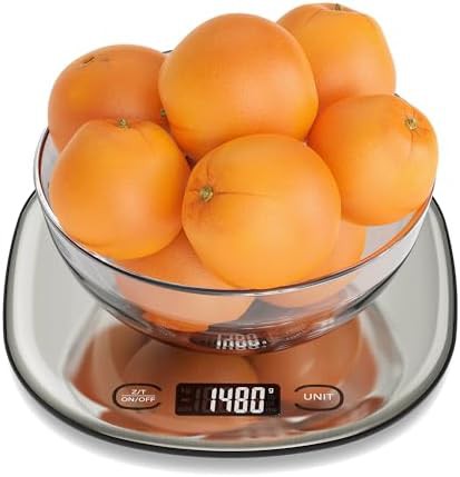 Slim rechargeable baking scale 33lb capacity