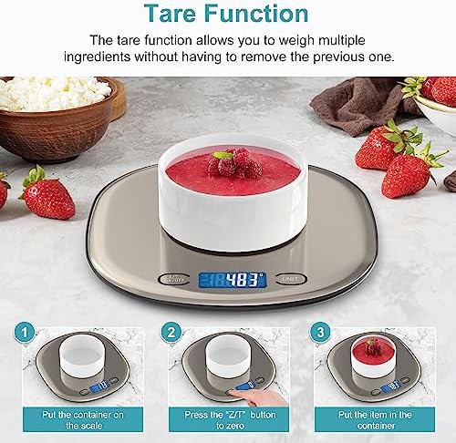 Slim rechargeable baking scale 33lb capacity — photo 5