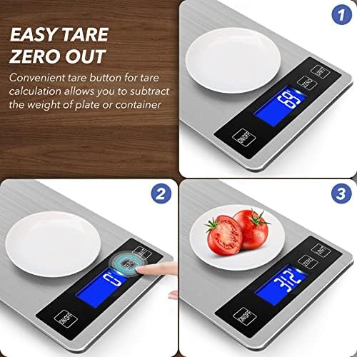 Silver waterproof USB rechargeable food scale — photo 3