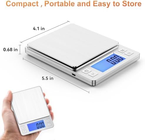 Upgraded small digital gram scale 1kg — photo 4