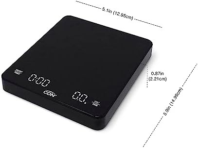 Backlit coffee scale with integrated timer — photo 3