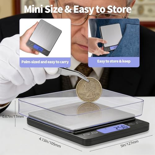 USB rechargeable coin and jewelry scale — photo 5