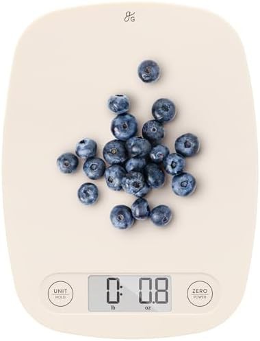 Birch White Slim Compact Kitchen Scale