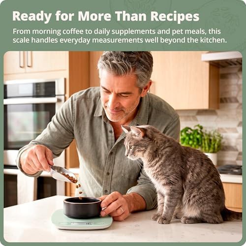 Sage green slim compact baking scale — photo 5