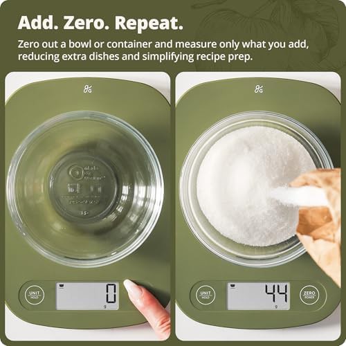 Moss Green Compact Slim Food Scale — photo 4