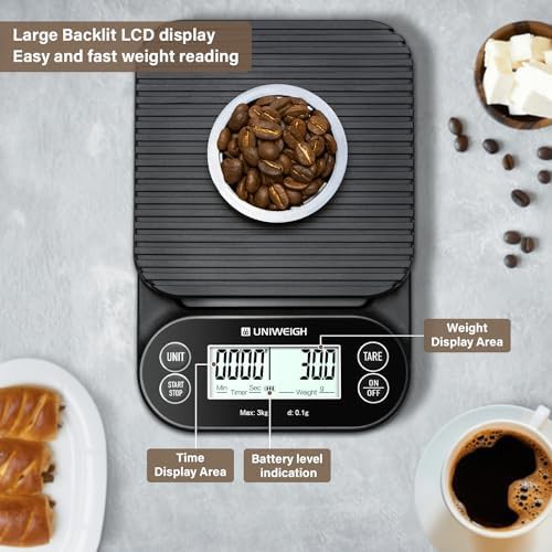 Digital coffee and espresso scale with timer — photo 3
