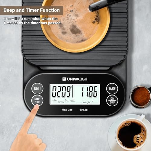 Digital coffee and espresso scale with timer — photo 4
