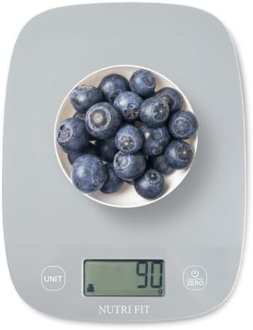 Grey digital food scale 11 lb capacity
